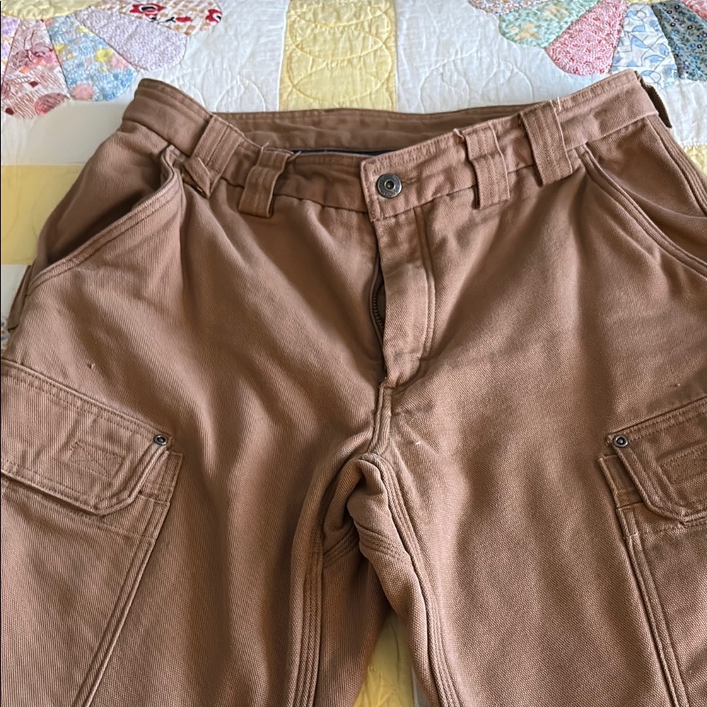 Duluth Trading Co Tan Cargo Pants Durable Workwear